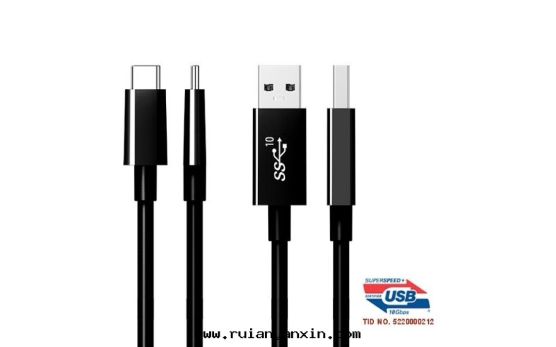 USB3.1 Type C to A Cable (Black)
