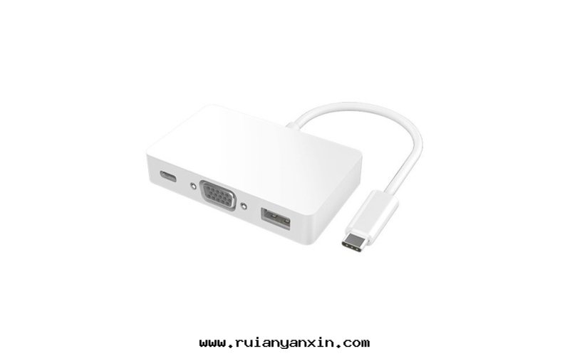 USB3.1 Type C to 3 in 1 (VGA+CF+AF) Dongle